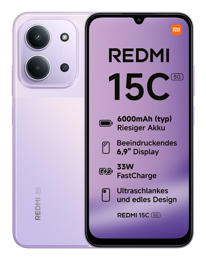 Xiaomi Redmi 15C 5G 128GB Dusk Purple, Hyper Os, 4GB MZB0LLJEU