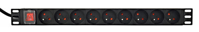 Gembird Power Distribution Unit Pdu 9 French Sockets 1U 16A French Plug 2M Cable — image 1