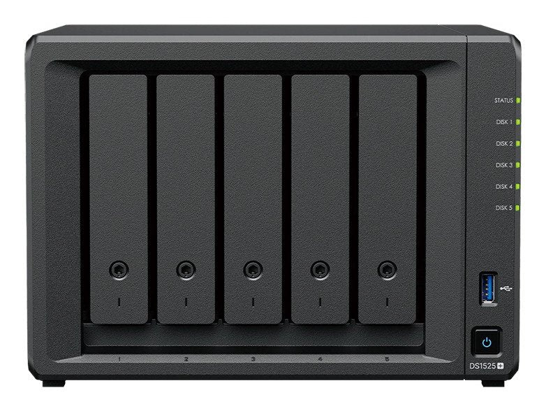 Server NAS DS1525NEO + 5X0HDD 2,2GHZ 1X4GB DDR4 2X2,5GBE 3Y