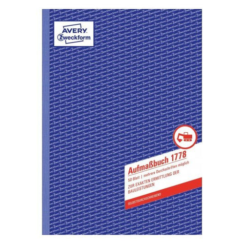 Avery Zweckform Aussmassbuch - 50 Hoja - A4 (210 X 297MM) — image 1