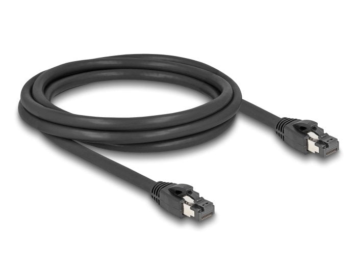 Delock Network Cable RJ45 CAT.8.1 S/FTP 2M Bis 40Gbps Black