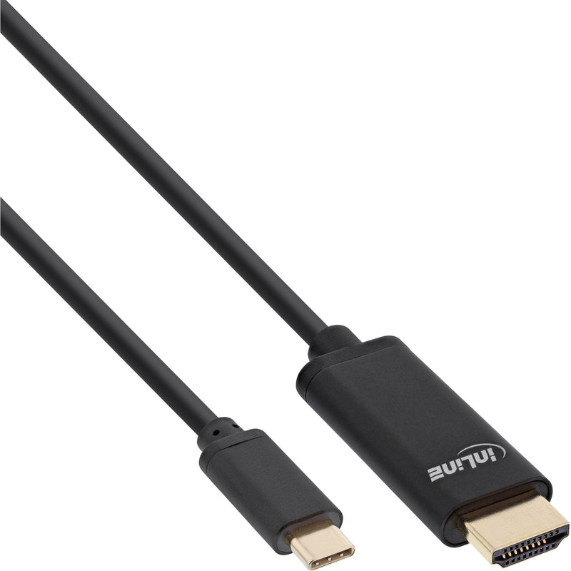 Inline Adapter USB , USB Type-c Male a HDMI Male (modo Alternativo Dp), 4K2K, Black 1M