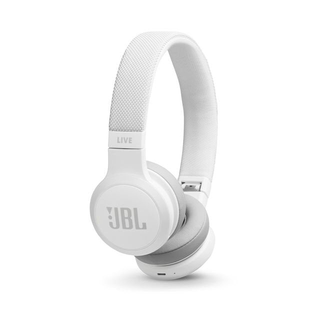 Jbl Auriculares Bluetooth Live 400BT Blanco 32 Ohm Tecnología Talkthru Compatible Google/Amazon Alexa Batería Re