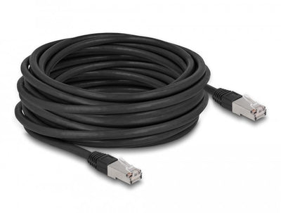 Delock RJ45 Network Cable CAT.6A S FTP Pe Outdoor 10M Black — image 1