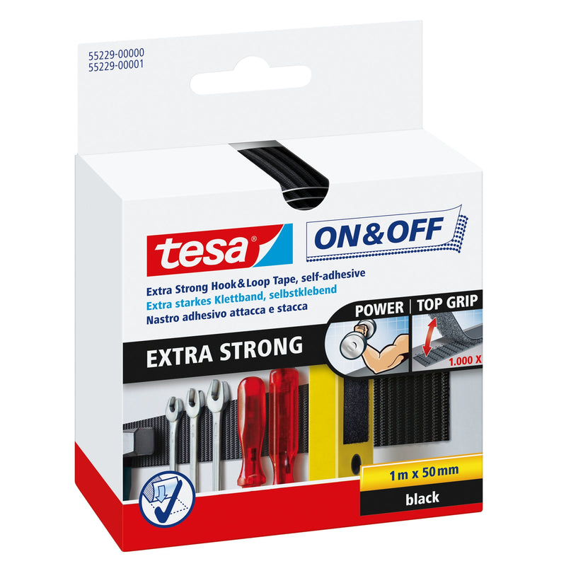 Tesa Cinta Closure Extrafuerte 1M X 50MM Negro 55229