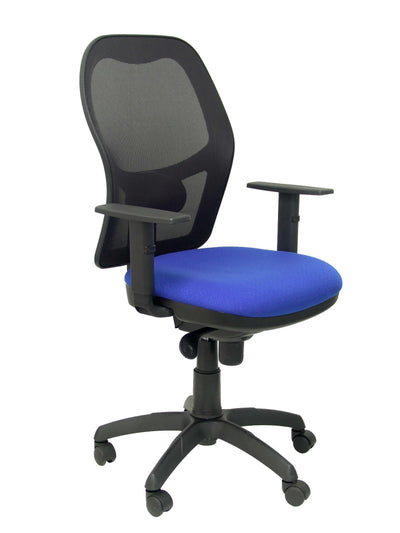 Chair Jorquera Mesh Black Asiento Bali Blue — image 1