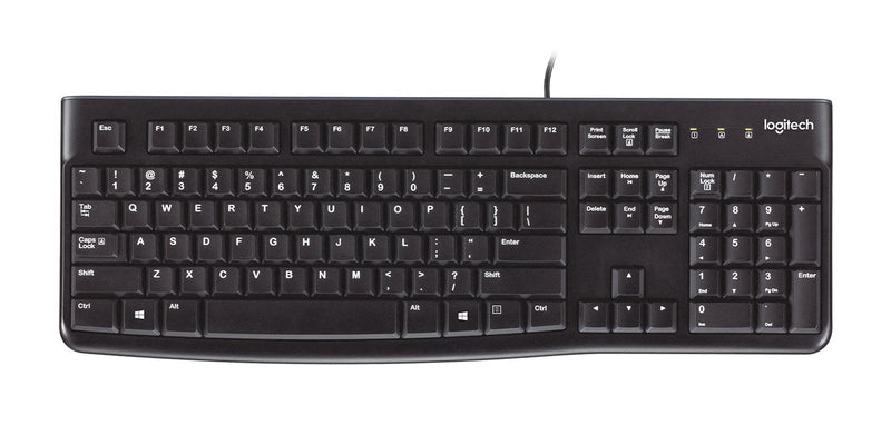 Logitech Keyboard English K120 USB QWERTY Black 920-002524