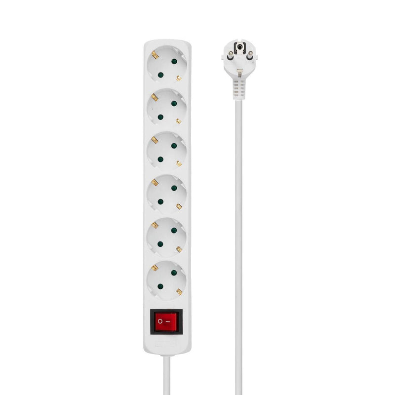 Microconnect Power Strip Power 6 Sockets With Switch 5M White