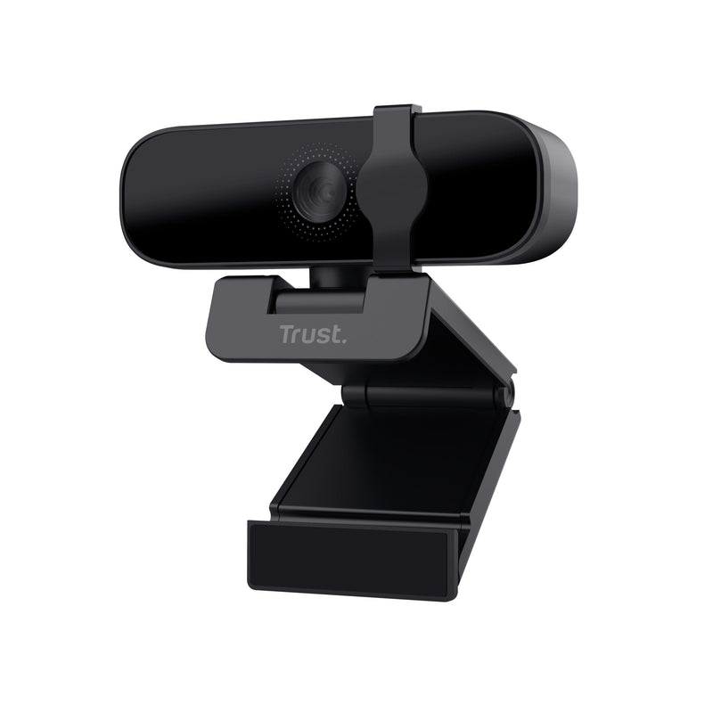 Trust Webcam With Microphone Tanor Full HD 1080P Black Videollamadas Nitidas With 85% Mat. Recicl