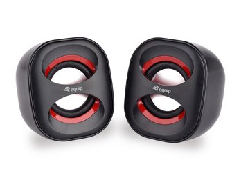 Equip Speakers 2.0 Life Mini 6W Rms Colour Black And Red Jack 3.5 Alimetancion USB — image 1