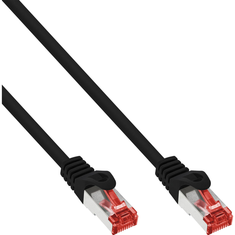 Inline 70 Pieces Bulk-pack Patch Cable S/FTP (pimf), CAT.6, 250MHZ, Pvc, Cca, Black 1M