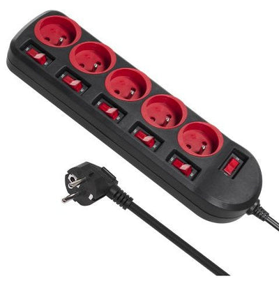 Maclean MCE204 Power Extension Lead 5 Sockets 250VAC/10A 1,5M — image 1