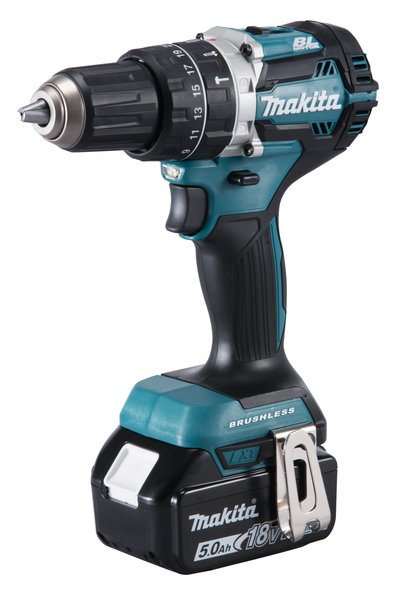 Makita DHP484RTJ Taladro Sin Key 1,8KG Negro Azul Martillo Atornillador