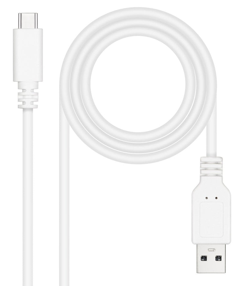 USB Cable 2.0 3A, Type USB-C/m-a/M, White 2.0M