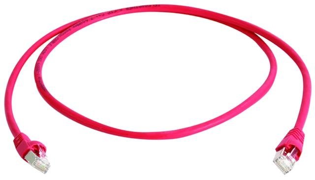 Telegärtner Network Cable S/FTP CAT.6A MP8FS500 Lszh Red 3,0M