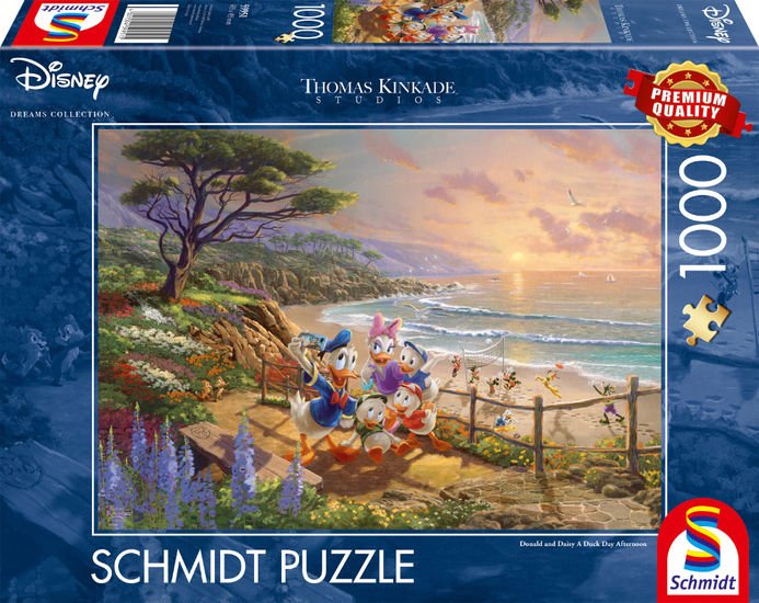 Schmidt Spiele Puzzle Thomas Kinkade Studios: Disney - Donald And Daisy a Duck Day Afternoon, 59951
