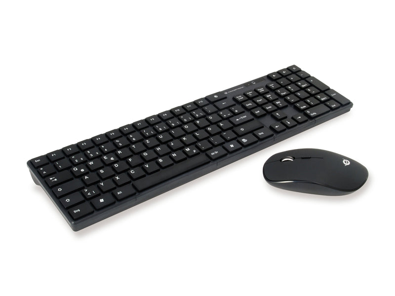Conceptronic Orazio Keyboard German + Mouse RF, QWERTY, Black