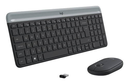 Logitech Keyboard English + Mouse MK470 Wireless QWERTY, Graphite — image 1