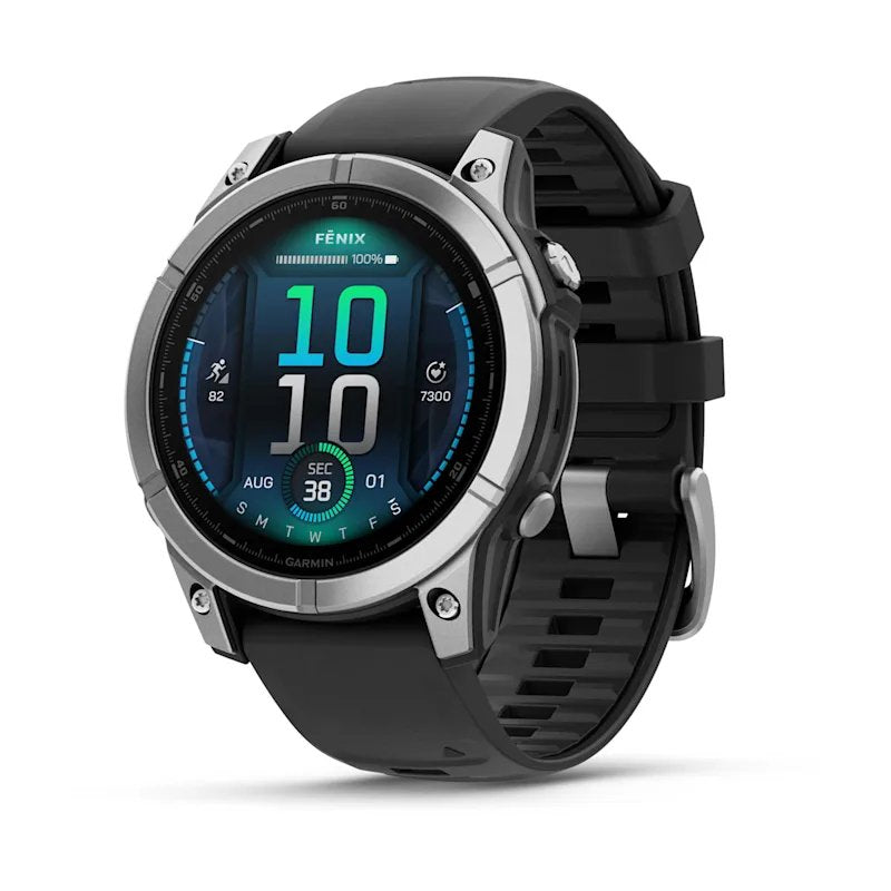 Garmin Smartwatch Fenix And Steel Inox And Strap Black 47MM
