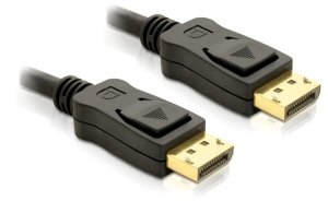 Delock Cable DisplayPort 2M M/M Black 4K 82585