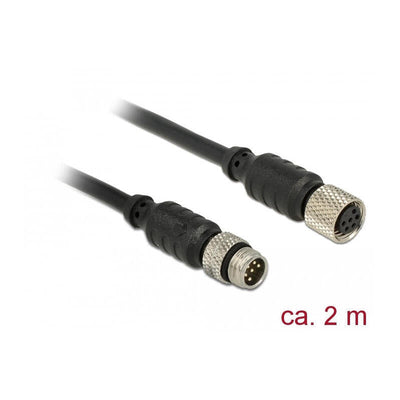 Delock 12640 Cable Sensor And Actuador 2M M8 Black — image 1