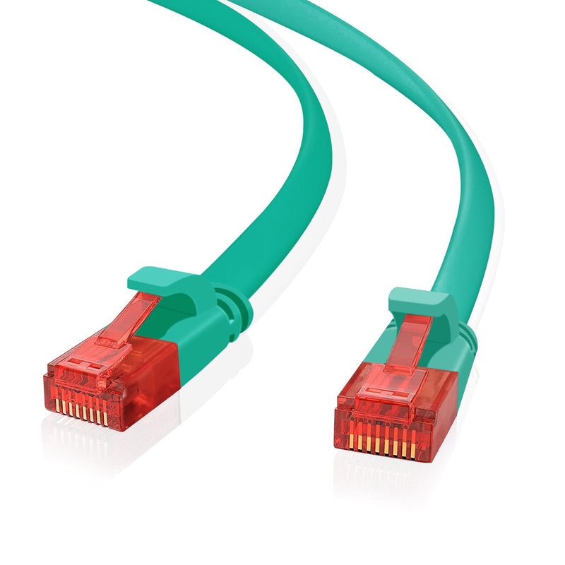 Helos Ultra Slim Network Cable U/UTP CAT.6 Green 15,0M