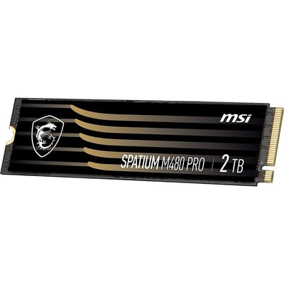 MSI Hard Drive Spatium M480 Pro 2TB SSD M.2 PCIE 4.0 NVMe — image 1