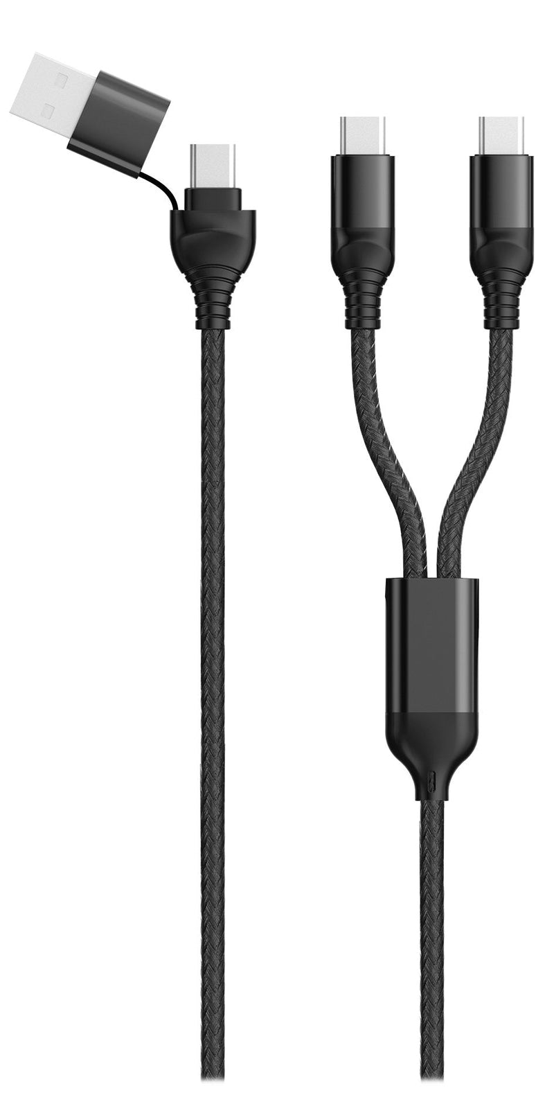 2GO Cable USB / Type C Duo Type C Black 120CM