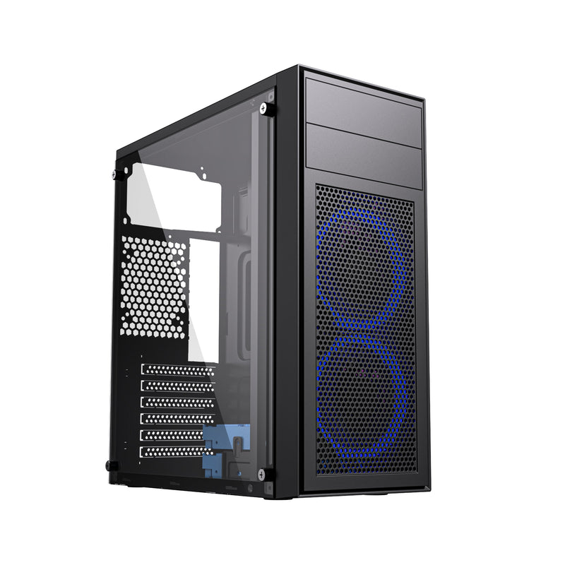 Gembird PC Case CCC-FC-M100B Gaming Fornax M100B, Fans Azules