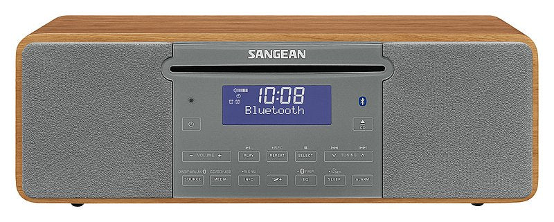 Sangean DDR-47BT Sistema Stereo Laptop Digital 14W Dab +, Fm Grey Nuez Playback MP3