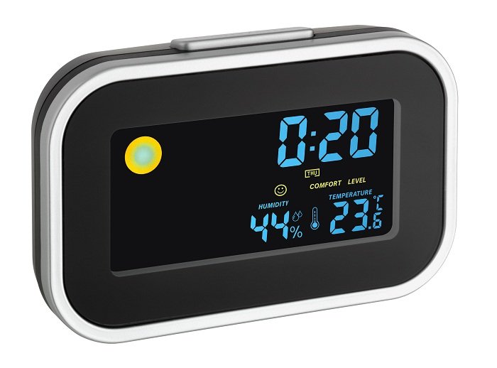 Tfa-dostmann 60.2015 Despertador Black Silver