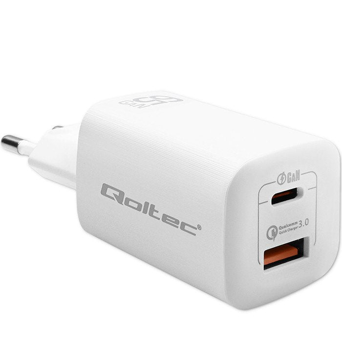 Qoltec Charger 50765 Dispositivo Mobile Phone Laptop Console Juegos Laptop Battery Laptop Smartphone, Watch Sm