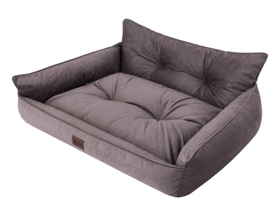 Hano Dog & Cat Bed with Removable Cover – Brown, L