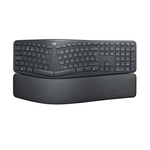 Logitech Keyboard English Ergo K860 RF Wireless + Bluetooth Internacional Ee.uu. Graphite — image 1