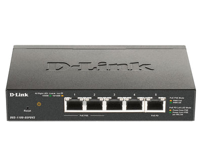 Switch Gestionable D-link DGS-1100-05PDV2 5 Ports RJ-45 10 100 1000 PoE — image 1