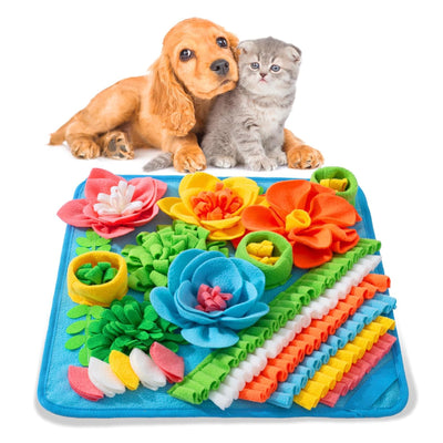 Pet Slow-Feeding Dog Sniffing Cat Feeding Blanket Scent Training Mat Toy