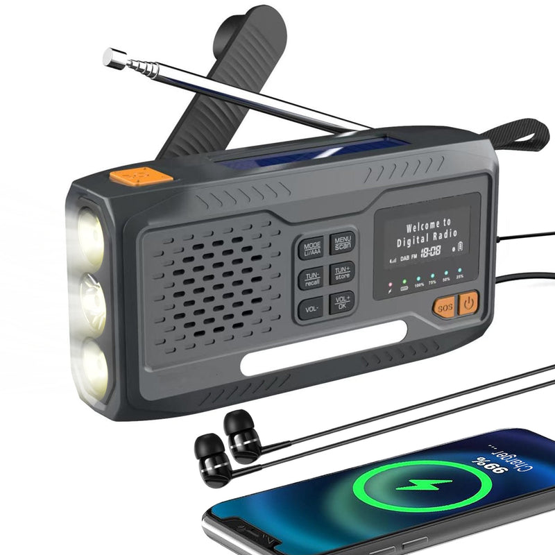 Extralink Radio Radio Emergencia Bluetooth Solar With Manivela Dynamo Powerbank 4000MAH With
