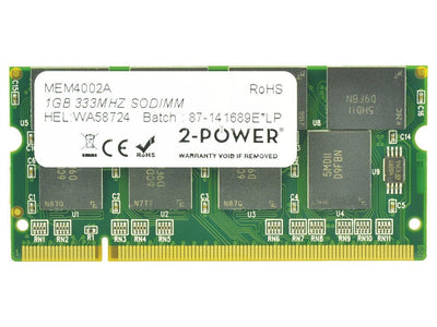 2-POWER Memory SODIMM 1GB PC2700 333MHZ SODIMM MEM4002A — image 1