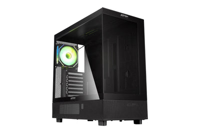 Abysm Box Danube Sava H400 Black Atx, Itx, microATX - Side And Front Glass Tempered - 3.5 And 2.5 - Usb-a, — image 1