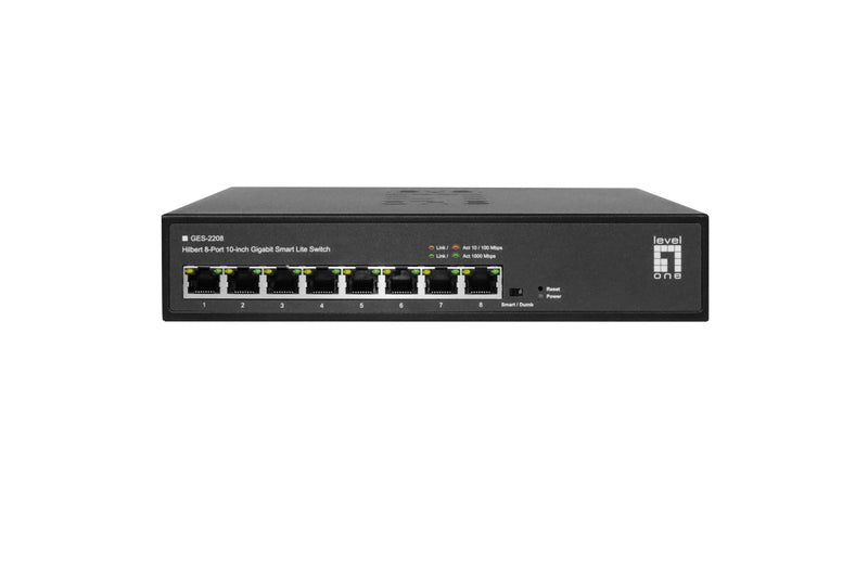 Levelone GES-2208 Switch Gestionado L2 Gigabit Ethernet (10/100/1000) Black
