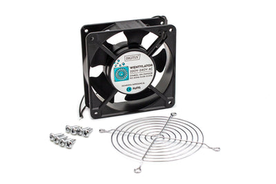 Fan Kit: Fan DN-FAN120B, Metal Cover DN-FAN120/Gr, Screw DN-FAN-M4.8 - 8 Pcs — image 1