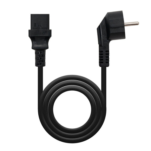 Nanocable Cable Power CPU - Shucko CEE7 Male a C-13 Female 5M - Black — image 1