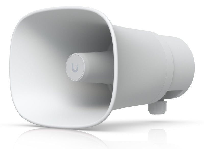 Ubiquiti Unifi Protect Ai Horn Speaker-w, Speaker White IP66, PoE + Up-ai-horn-speaker-w