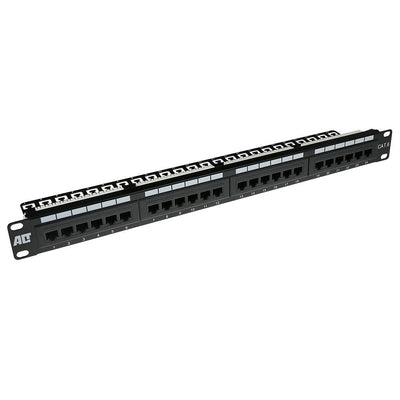 Patchpanel CAT.6 Unshielded 24 Ports With Cablemanagement Bar — image 1