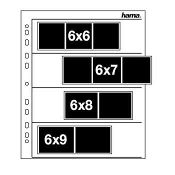 Hama Negative Sleeves, 60 - 70MM, Glassine Matt Album Foto And Protector 4 Hojas 60 X 70MM