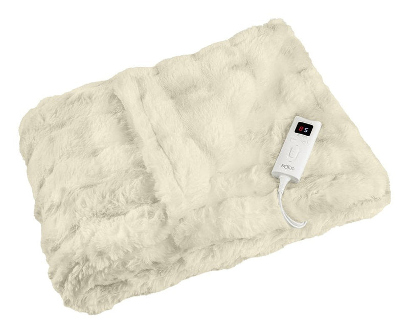 Solac Pae Blanket Electrica CT8708 Tejido Ultrasuave And Acogedor Tacto