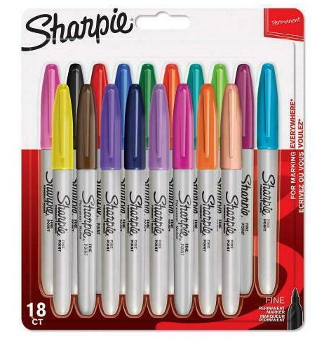 Sharpie 1X18 Marcador Permanente F 18 Colours