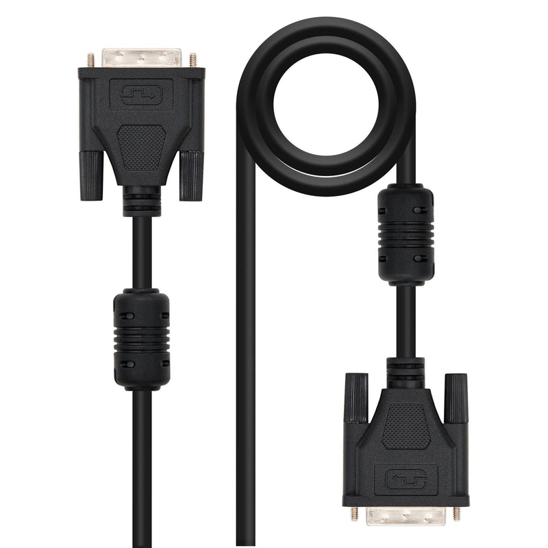 Nanocable Cable DVI Dual Link 24 + 1 Male a DVI 24 + 1 Male 5M - Black