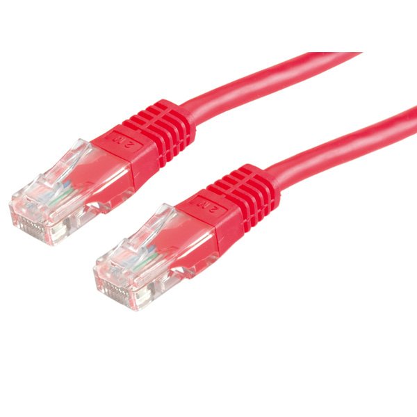 Value UTP Patch Cord CAT.6, Network 5M Network Cable Red U/UTP [UTP] (Value CAT.6 UTP Cca Ethernet Cable Netwo