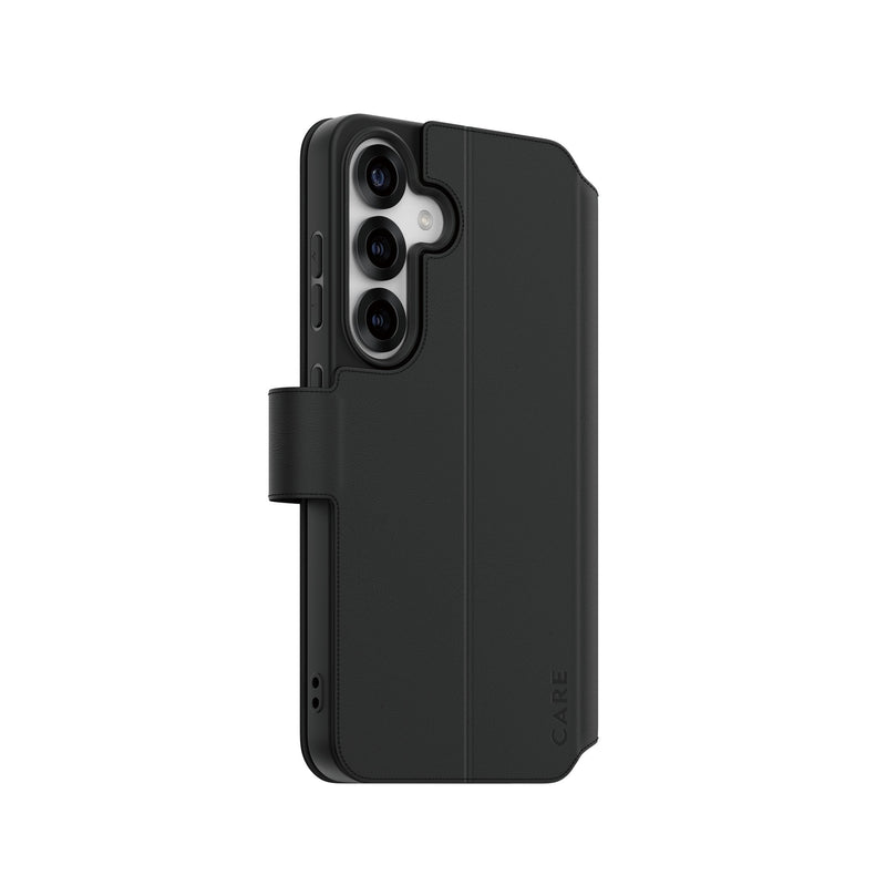 Panzerglass Care™ By ® Wallet Case W. Kickstand Samsung Galaxy S25 Case For Samsung - Galaxy S25 Black